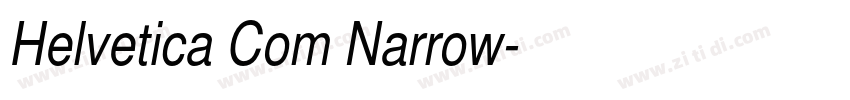 Helvetica Com Narrow字体转换